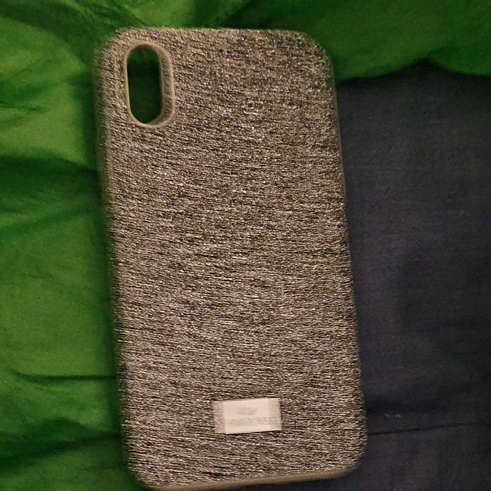 Stylish Gray Fabric Phone Case